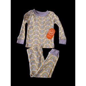 NWT Infant Rainbow Pajama Set – Long Sleeve Top & Pants – Size 18 Months
